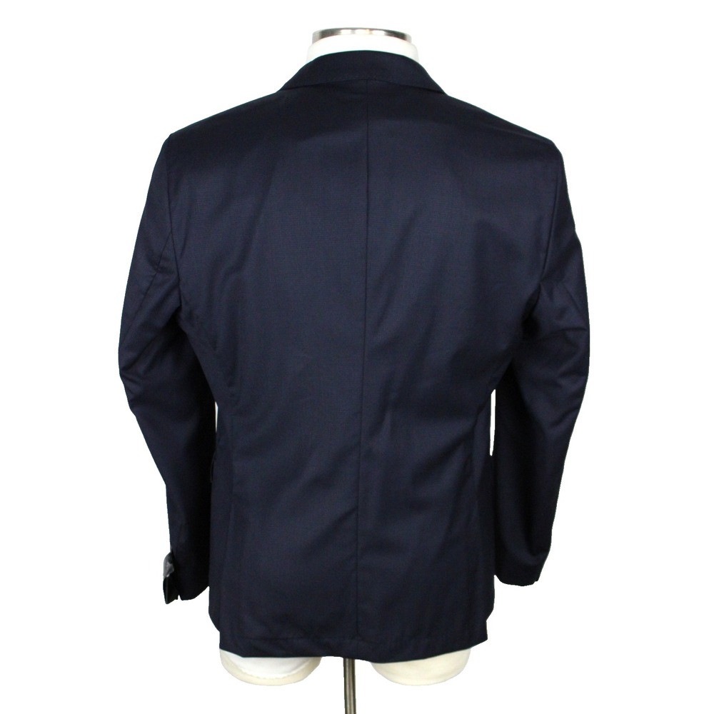 Hugo Boss Huge Performance Suit 42 S Mens Slim Fit Navy Wool Stretch 2 Piece - Picture 9 of 16